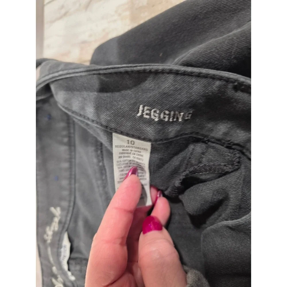 American Eagle Women Lot‎ 10 Super Stretch Black Jeggings & 12 Reg. Green Jeans - Picture 6 of 16